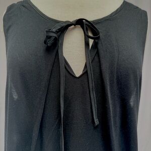 Banana Republic Black Tie-Neck Sleeveless Tank